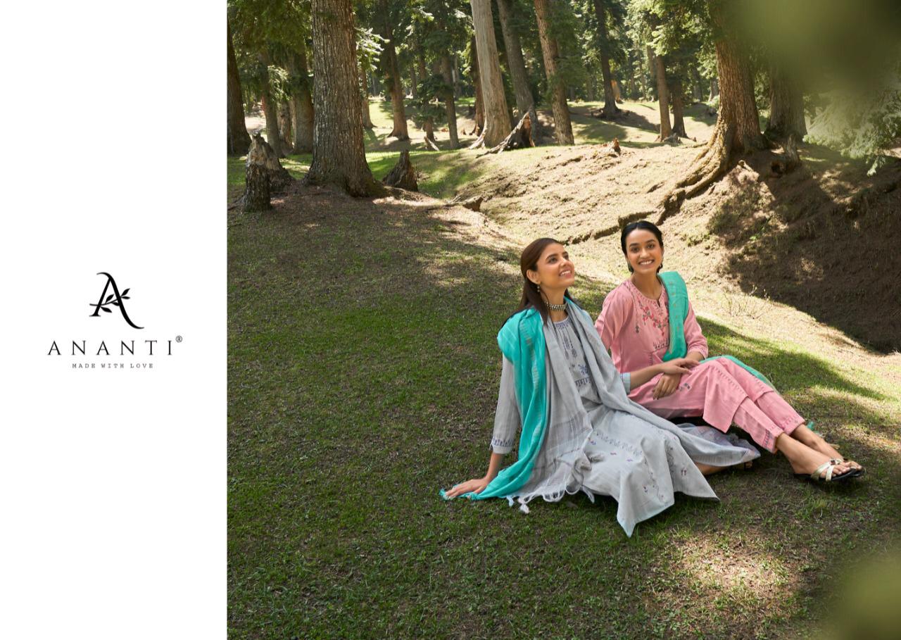 Ananti Ajara Series 3001-3005 Fine Weaving Viscose Readymade Suit