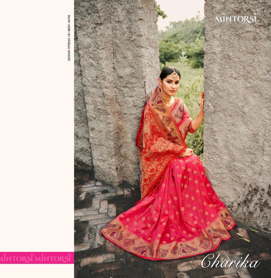 Mintorsi Charika Series 14201-14206 Banarasi Silk Saree
