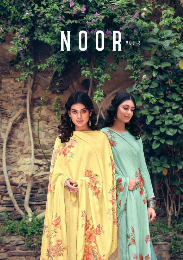 Karma Noor Vol-3 Series 1071-1076 Maslin Zari Lining Suit