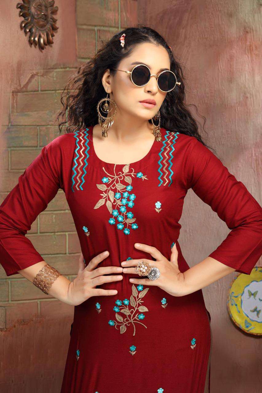 Paheli Vol.1 By Fashion Talk Heavy Rayon Readymade Suit