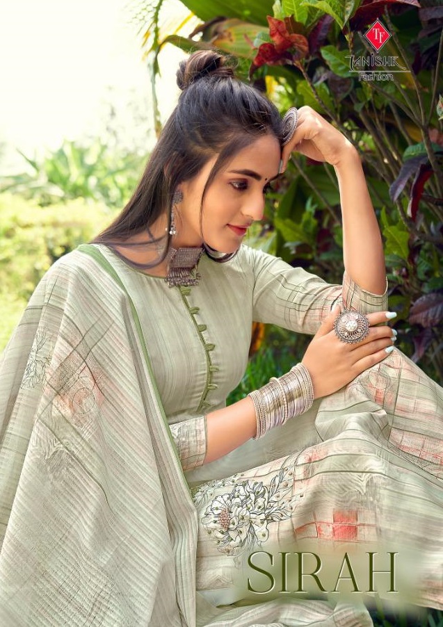 Tanishk Sirah Series 16801-16808 Pure Muslin Digital Print Khatli Work Suit