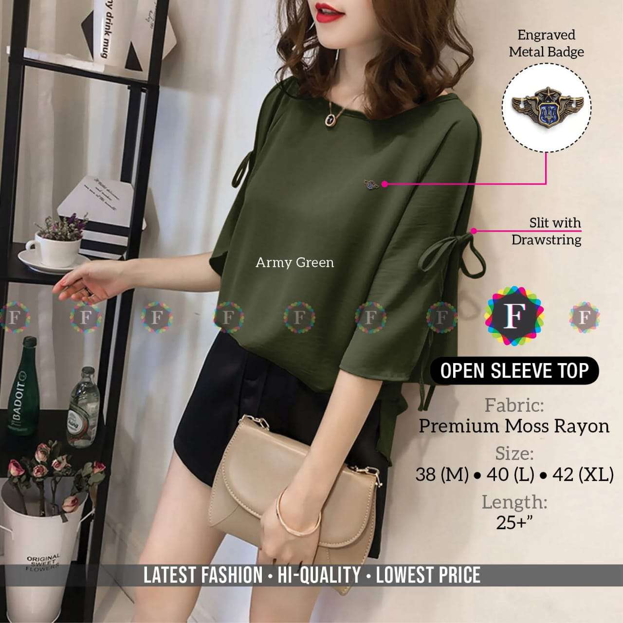 Open Sleeve Top Soft Rayon Girls Western Tops Collection 2021