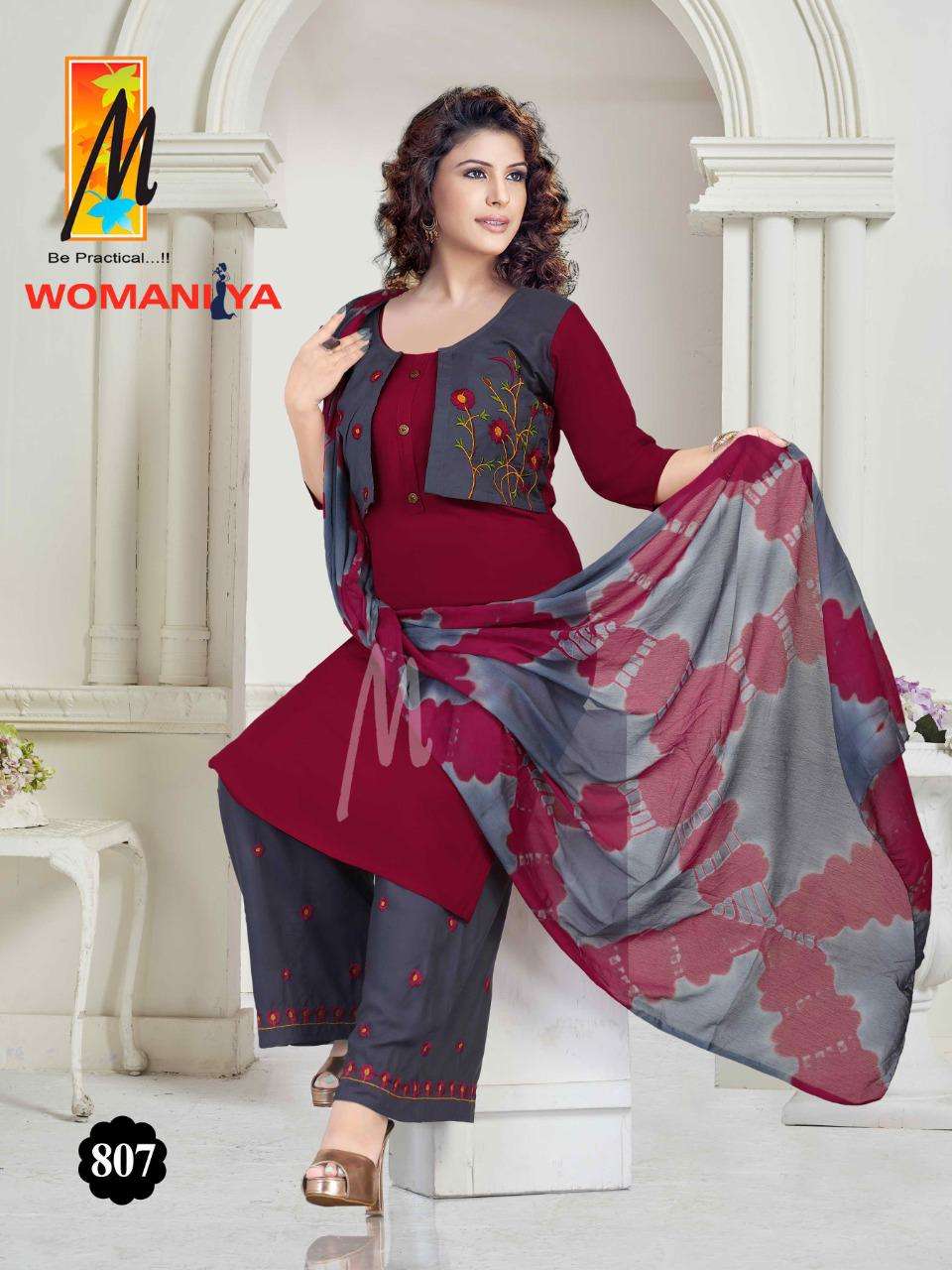 Master Womaniya Series 801-808 Heavy Rayon Readymade Suit