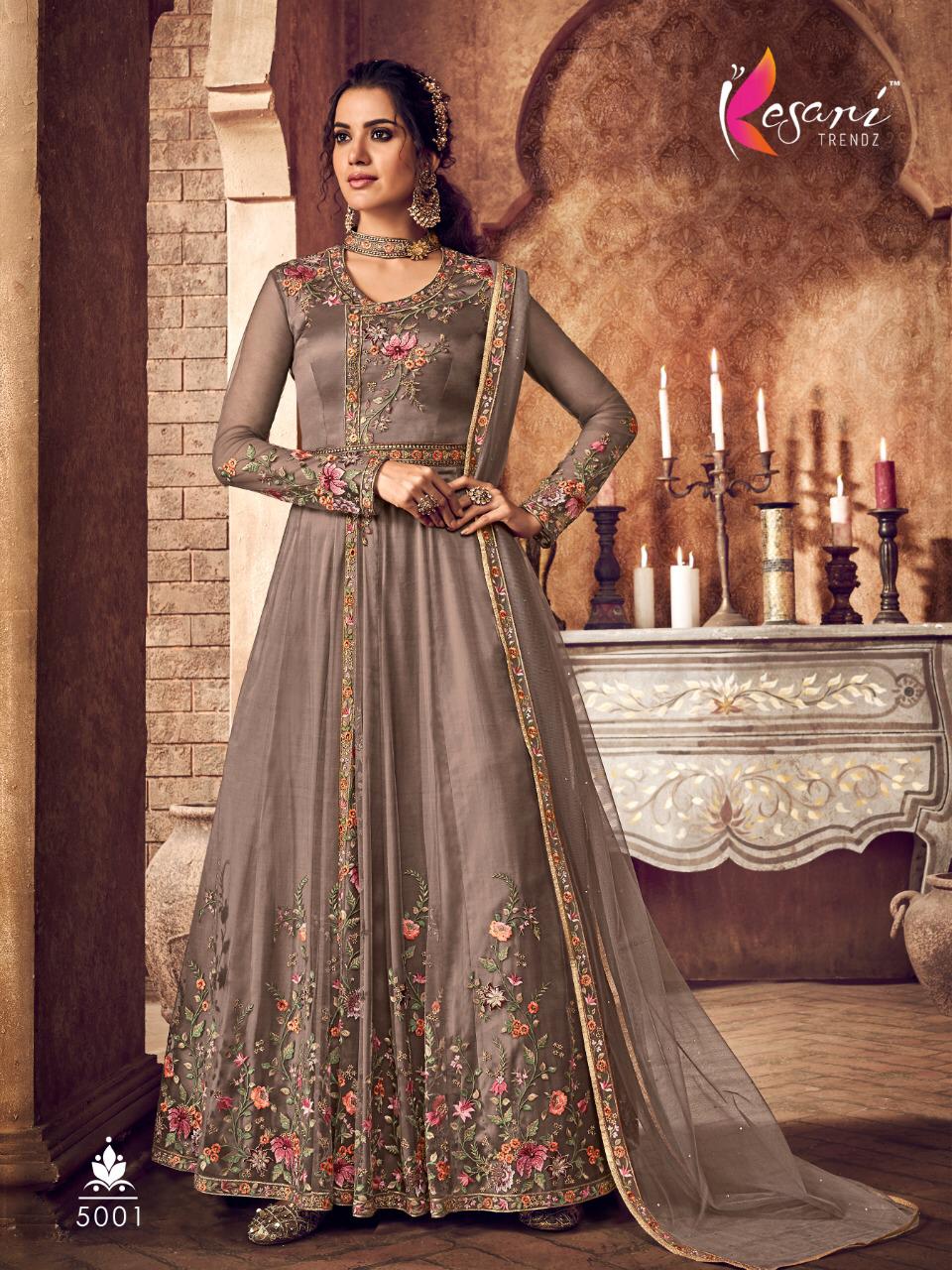 Kesari Trendz Rutbaa Designer Heavy Butterfly Net Suit