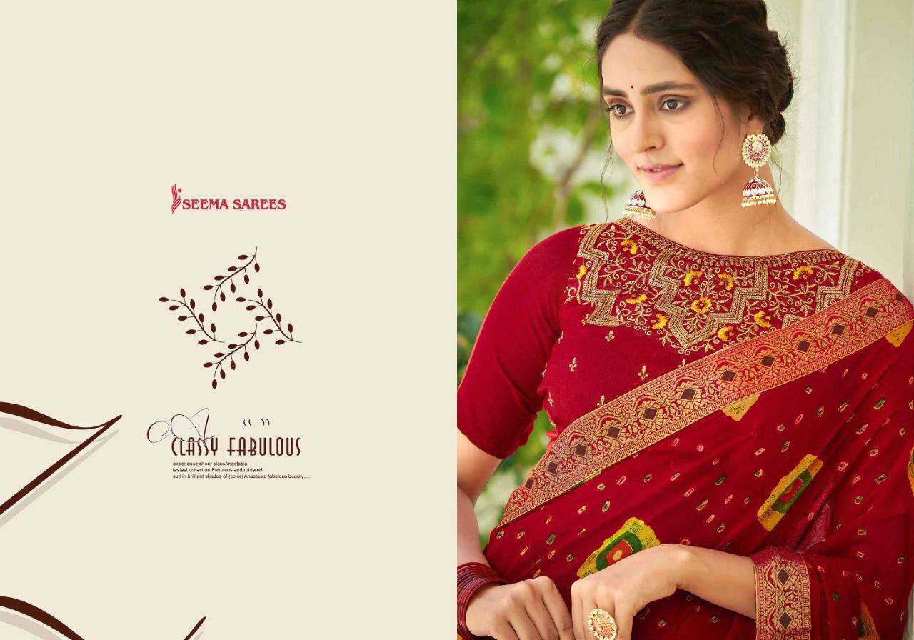 Seema Shivalika Vol-10 Series 15001-15010 Georgette Saree
