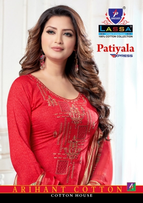 Arihant Lassa Patiyala Express Cotton Print Suit