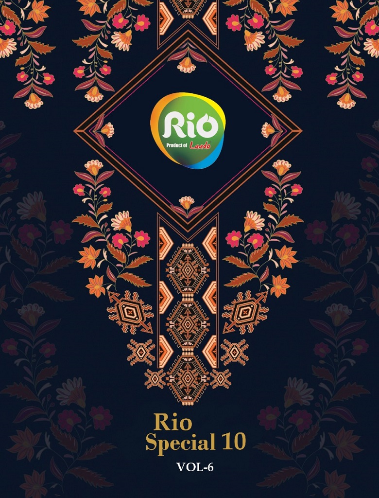 Laado Rio Special Vol-6 Pure Cotton Suit