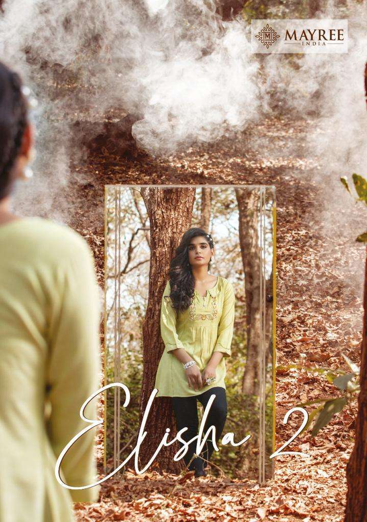 Mayree India Elisha Vol 2 Slub Rayon Embroidery Short Tops