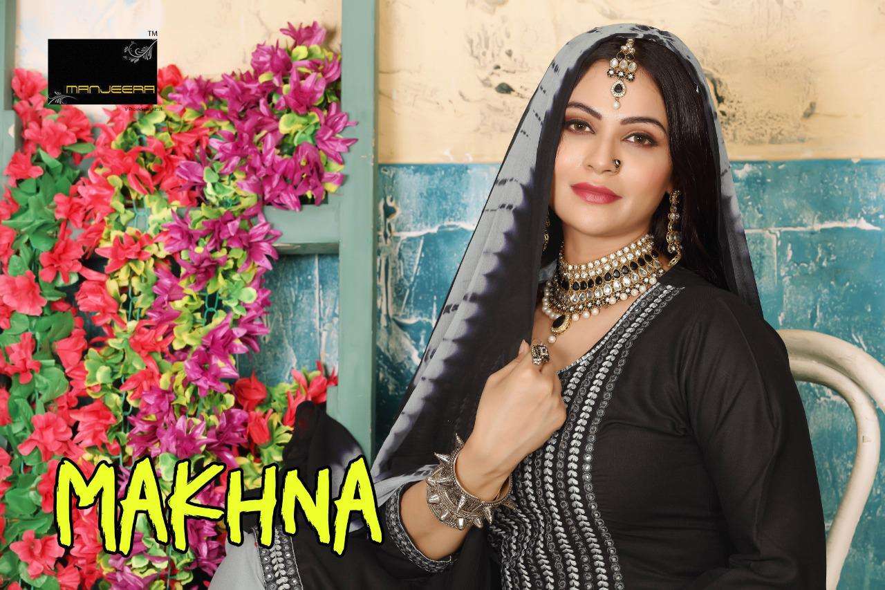 Makhna By Manjeera Heavy Rayon Readymade Suit Catalog