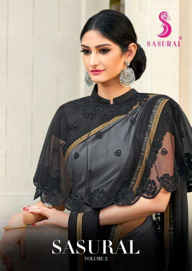 Mintorsi Sasural Vol 2 Chiffon Saree With Poncho Blouse