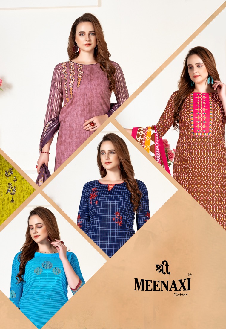Meenaxi Priyanka Vol-10 Series 1001-1012 Pure Cotton Suit