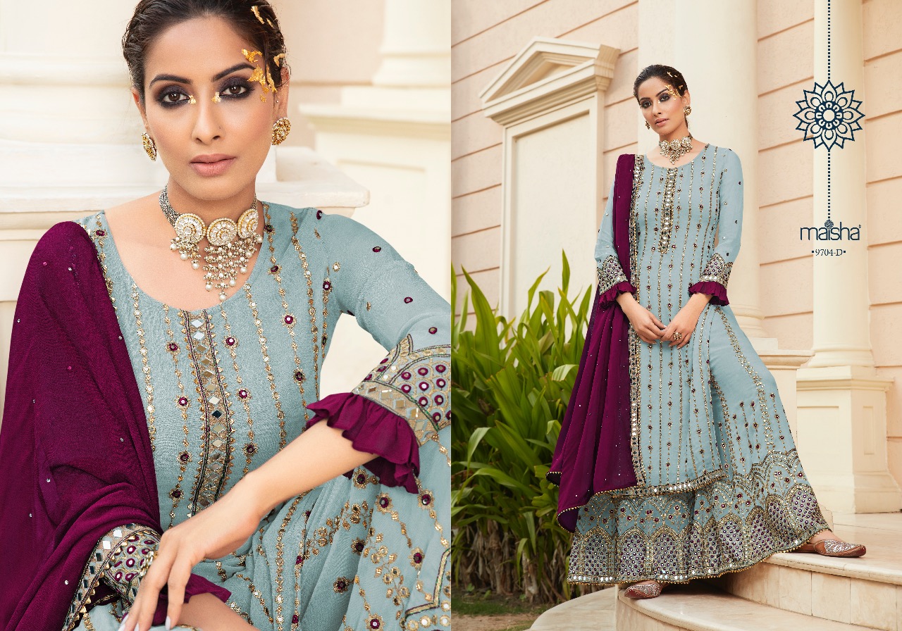 Maisha Designer Fine Pure Georgette Suit
