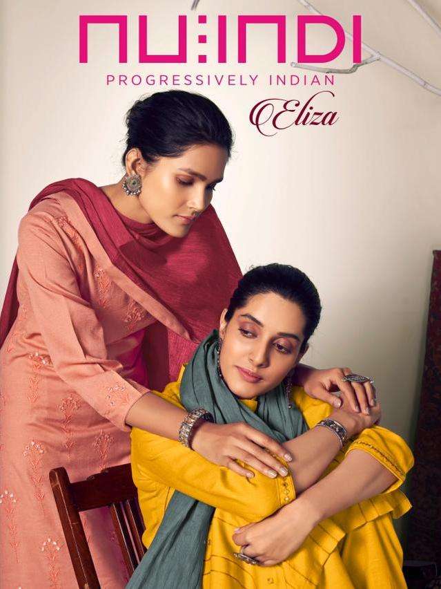 Nu Indi Eliza Series 301-306 Viscose Slub Salwar Kameez
