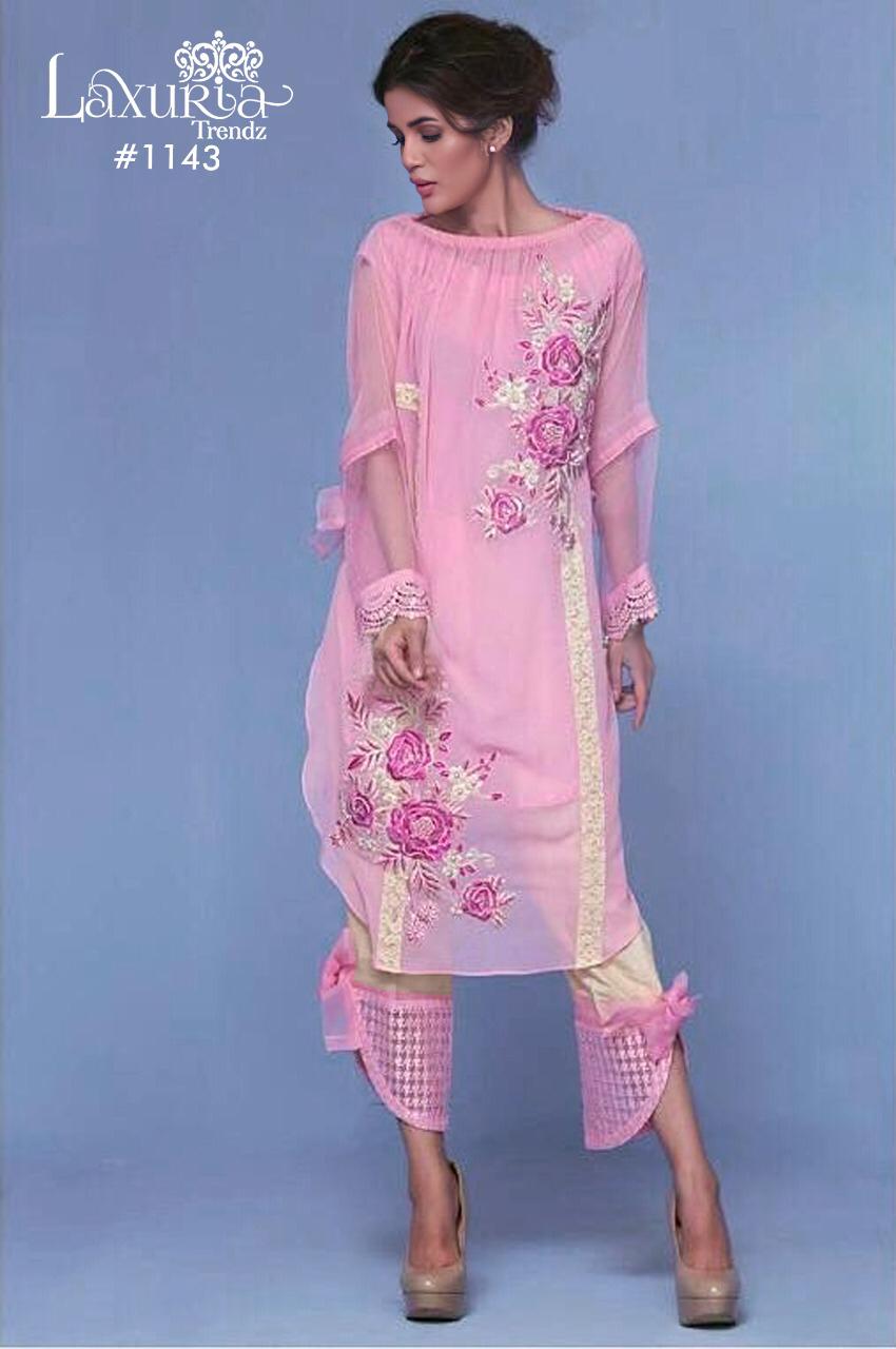 Laxuria Trendz 1143 Designer Faux Georgette Tunic
