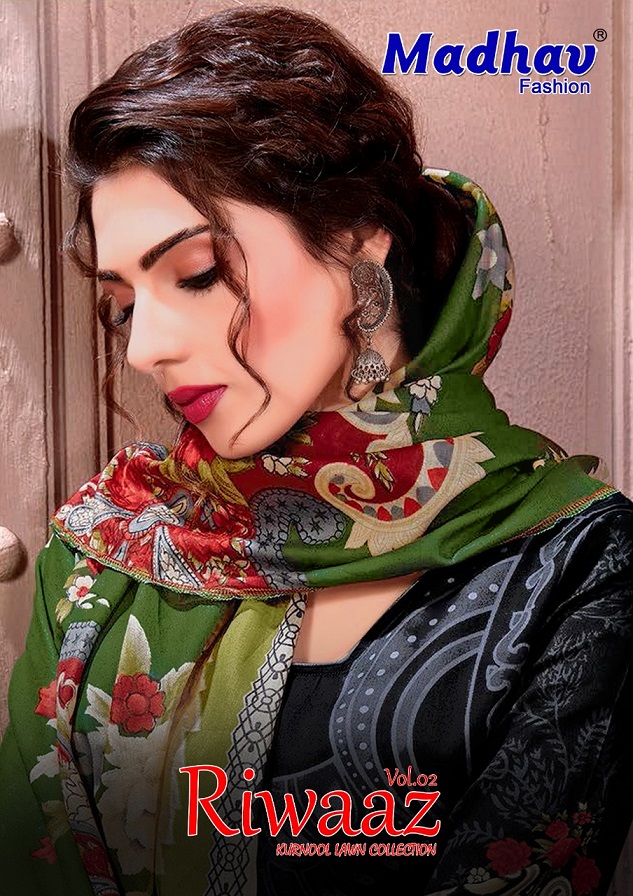Madhav Riwaaz Vol-2 Pure Lawn Cotton Suit