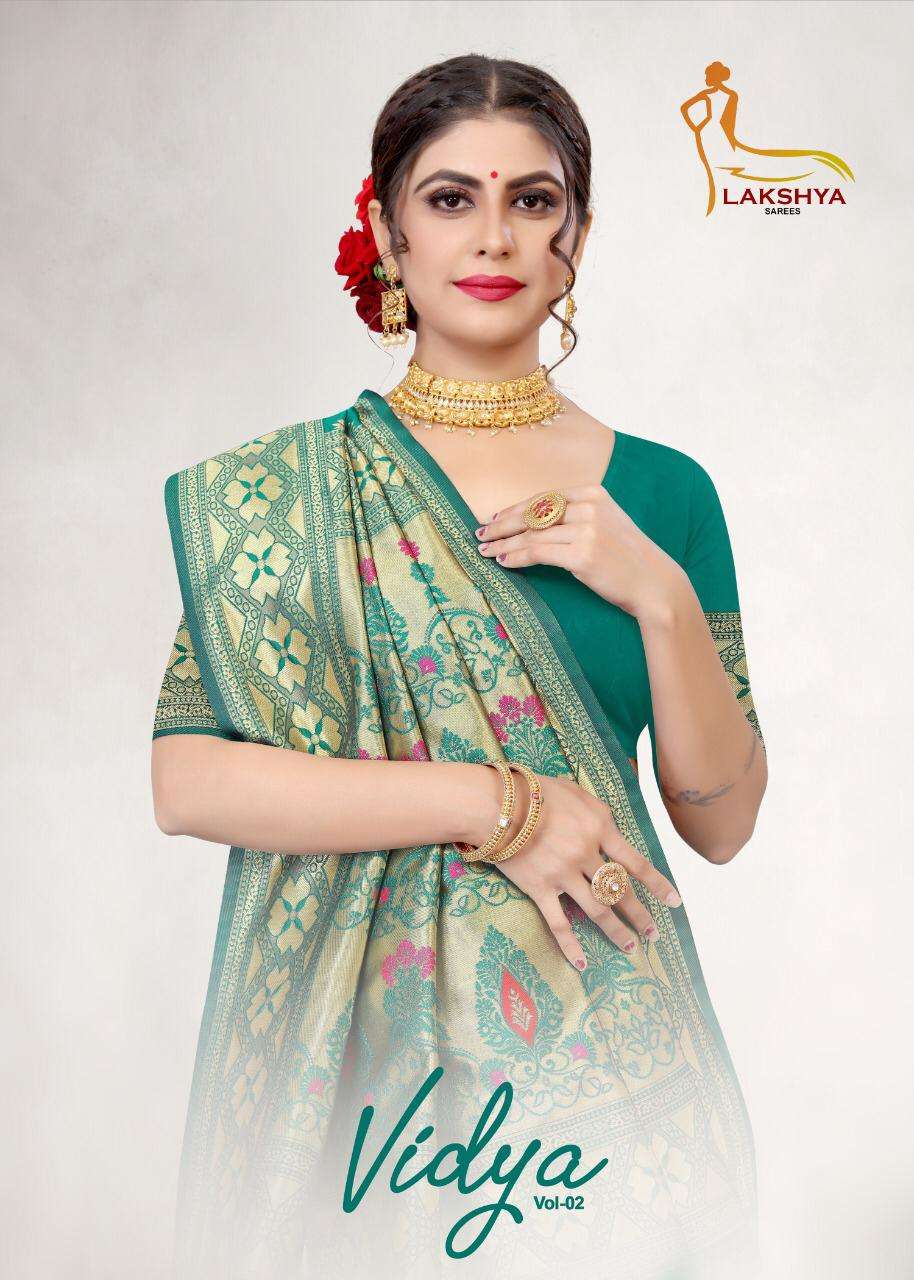 Vidya Vol 2 By Lakshya Saree Jacquard Silk Daily Wear Fancy Saree