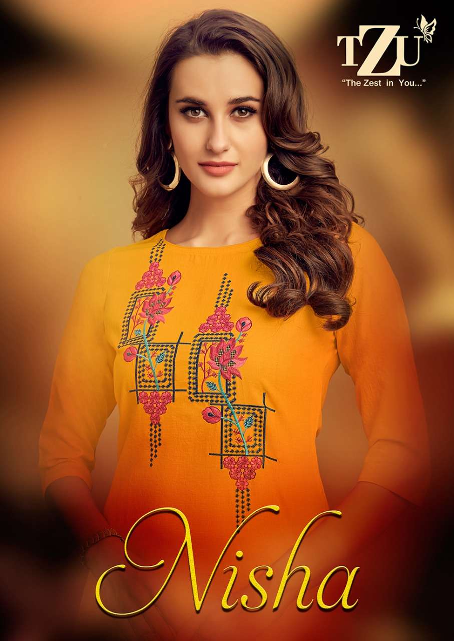 Tzu Nisha Series 1001-1006 Cotton Simple Ladies Kurtis