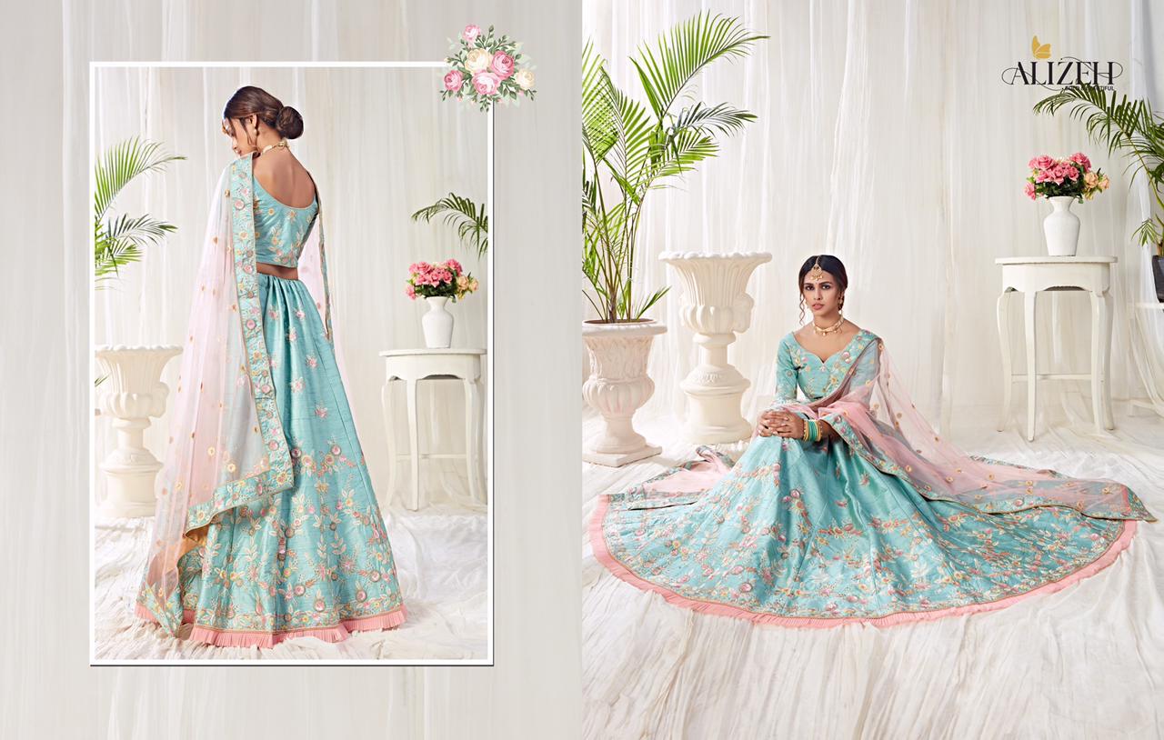 Alizeh Official Engagment Colour Plus Designer Lehenga