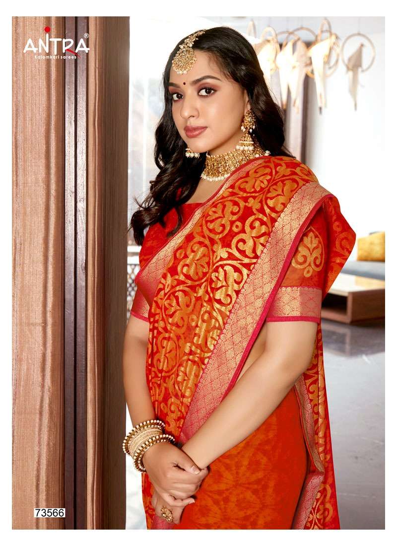 Antra Parchai Series 73561-73570 Georgette Ladies Special Designer Saree