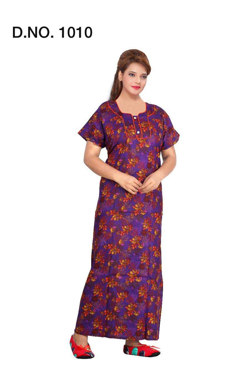 Fashion Talk Ft D No 1010 Heavy Pure Cotton Women Nighty