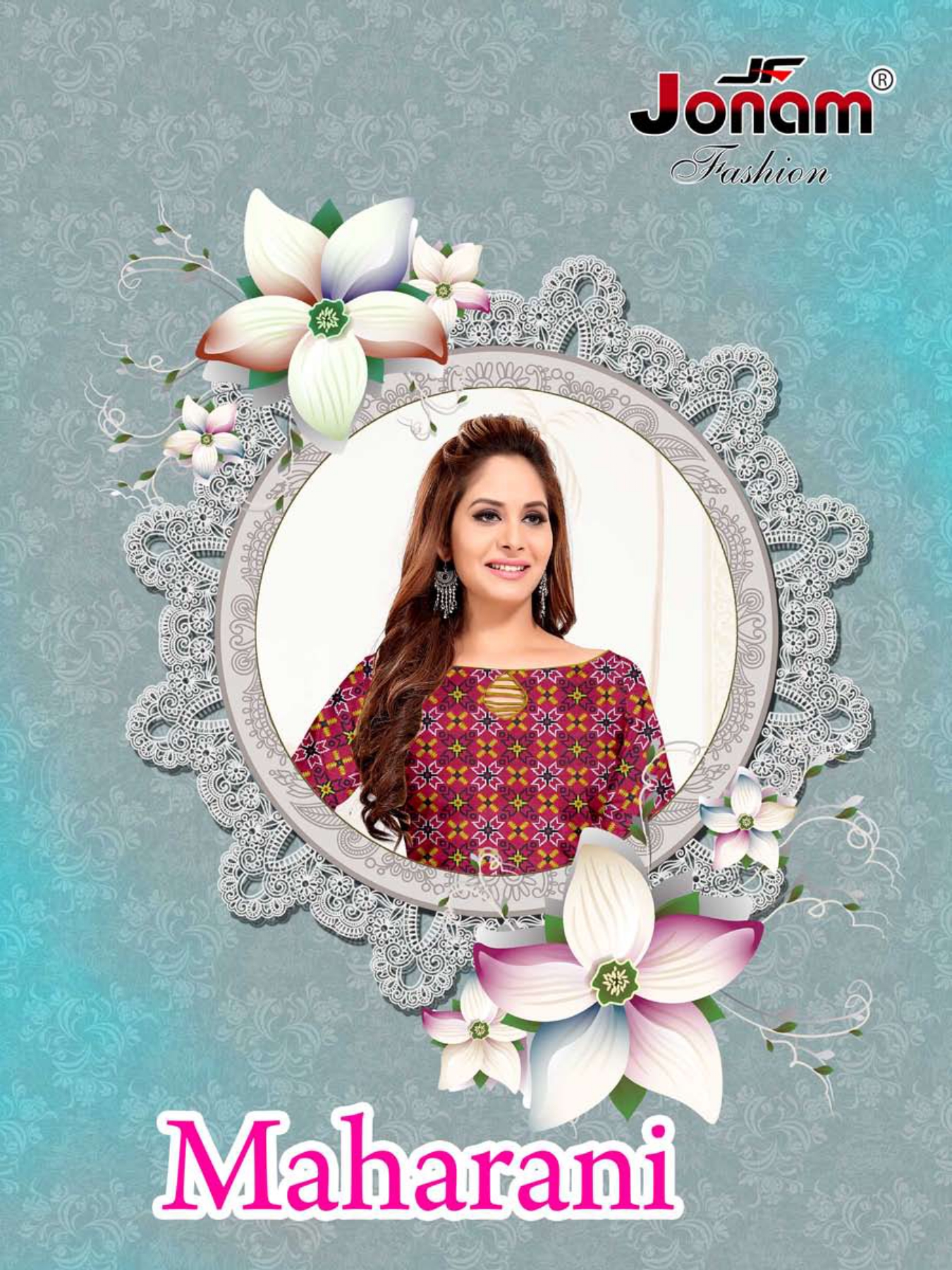 Jonam Maharani Gadhwal Resham Border Suit