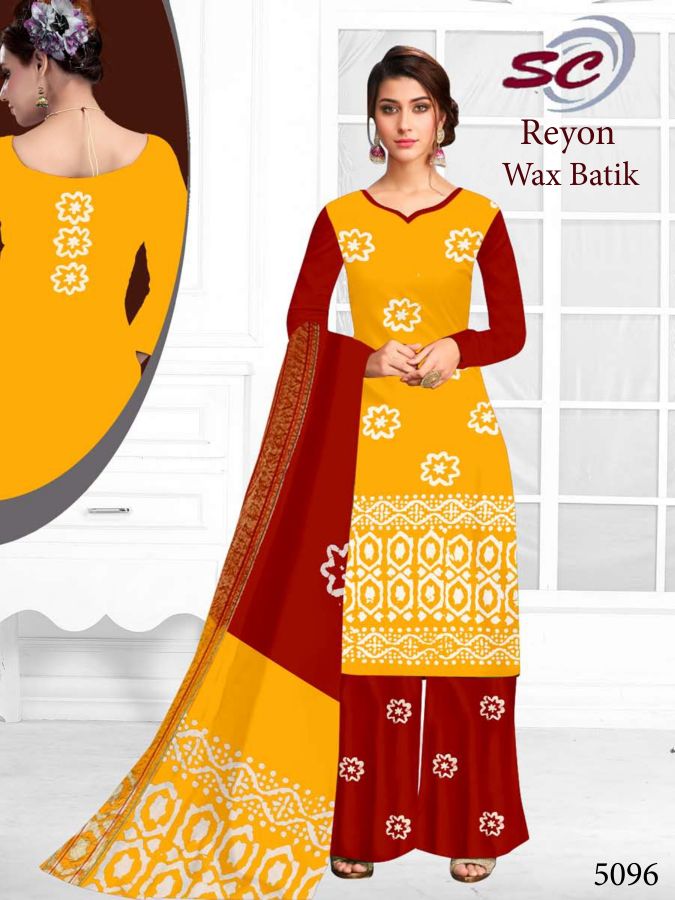 Sc Reyon Wax Batik Reyon Cotton Suit