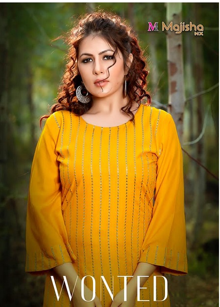 Majisha Nx Wonted Series 1001-1008 14 Kg Rayon Kurti With Pant