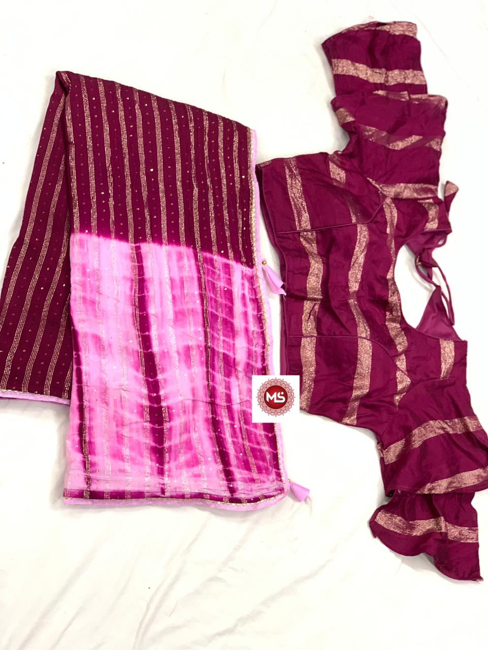 Ms Brand Sibori Cotton Pure Heavy Cotton Saree