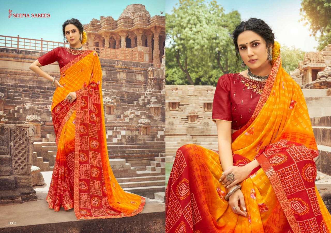 Eesha By Seema Traditional Renial Printed Saree Collection