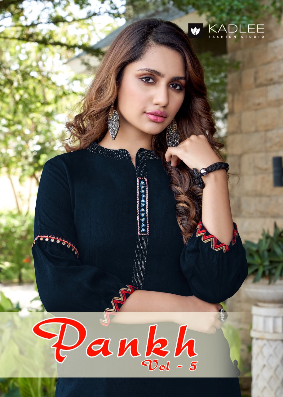 Kadlee Pankh Vol-5 Series 2034-2039 Heavy Rayon Kurti With Bottom
