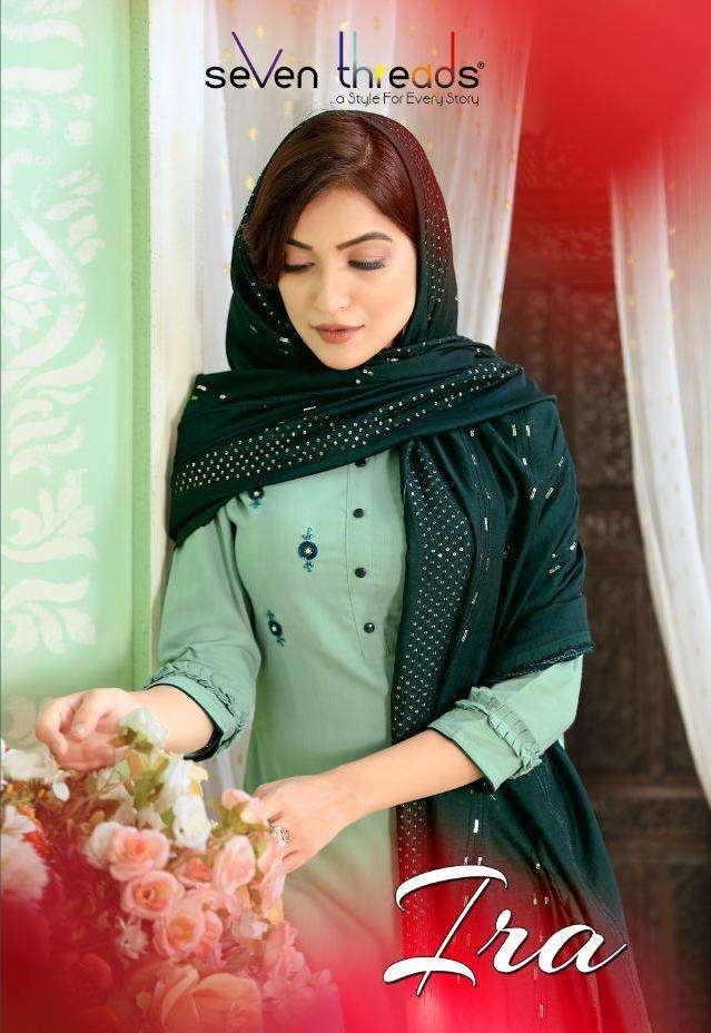 Seven Threads Ira Series 4001-4007 Silk Readymade Salwar Kameez