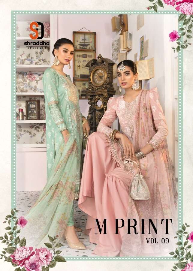 Shraddha M Print Vol-9 Series 901-904 Lawn Cotton Pakistani Suit