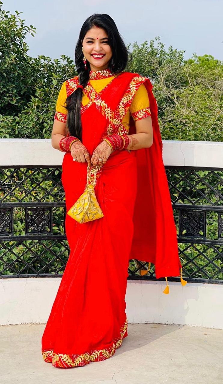 Ms Brand Designer Dola Silk Saree (single Available)