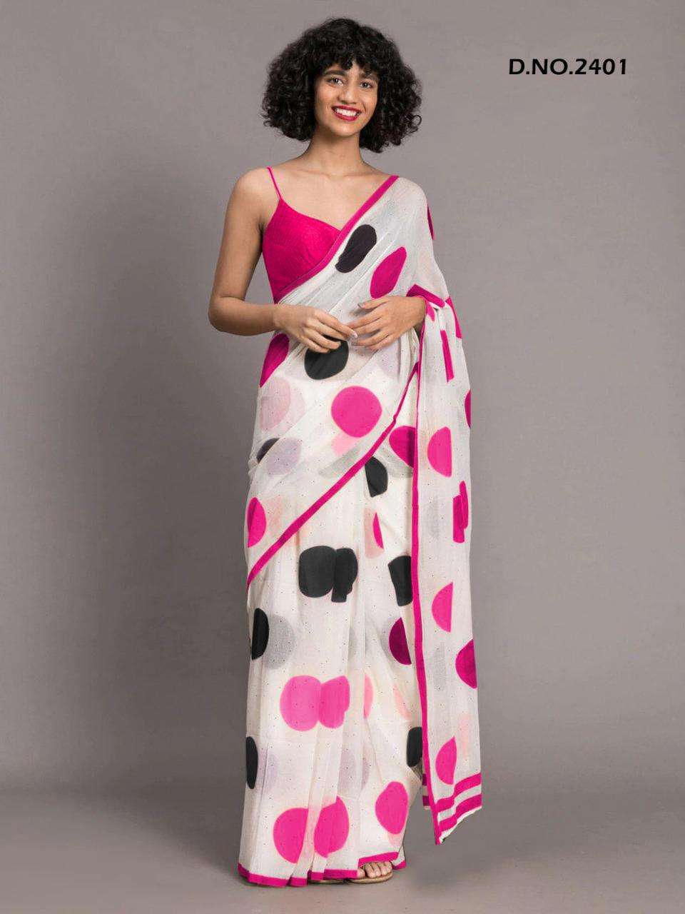 Amezia By Varni Fab Soft Chanderi Printed Fancy Saree
