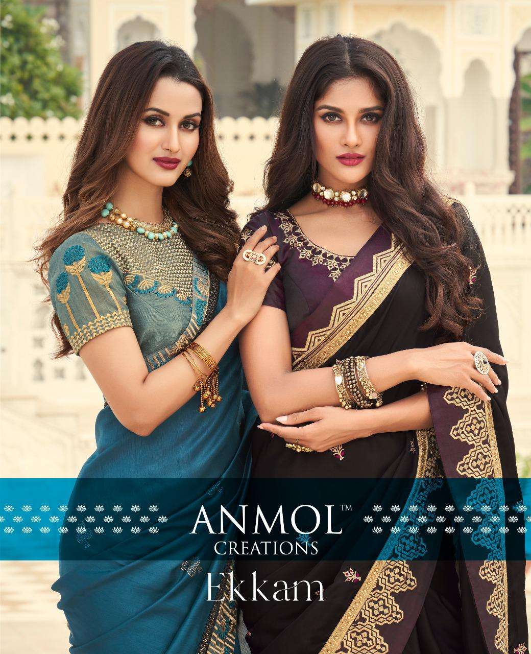 Anmol Ekkam 3601-3615 Series Silky Designer Fancy Sarees