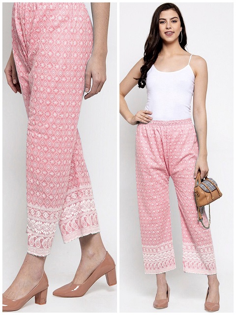 Chicken Cotton Embroidery Plazzo At Wholesale Price