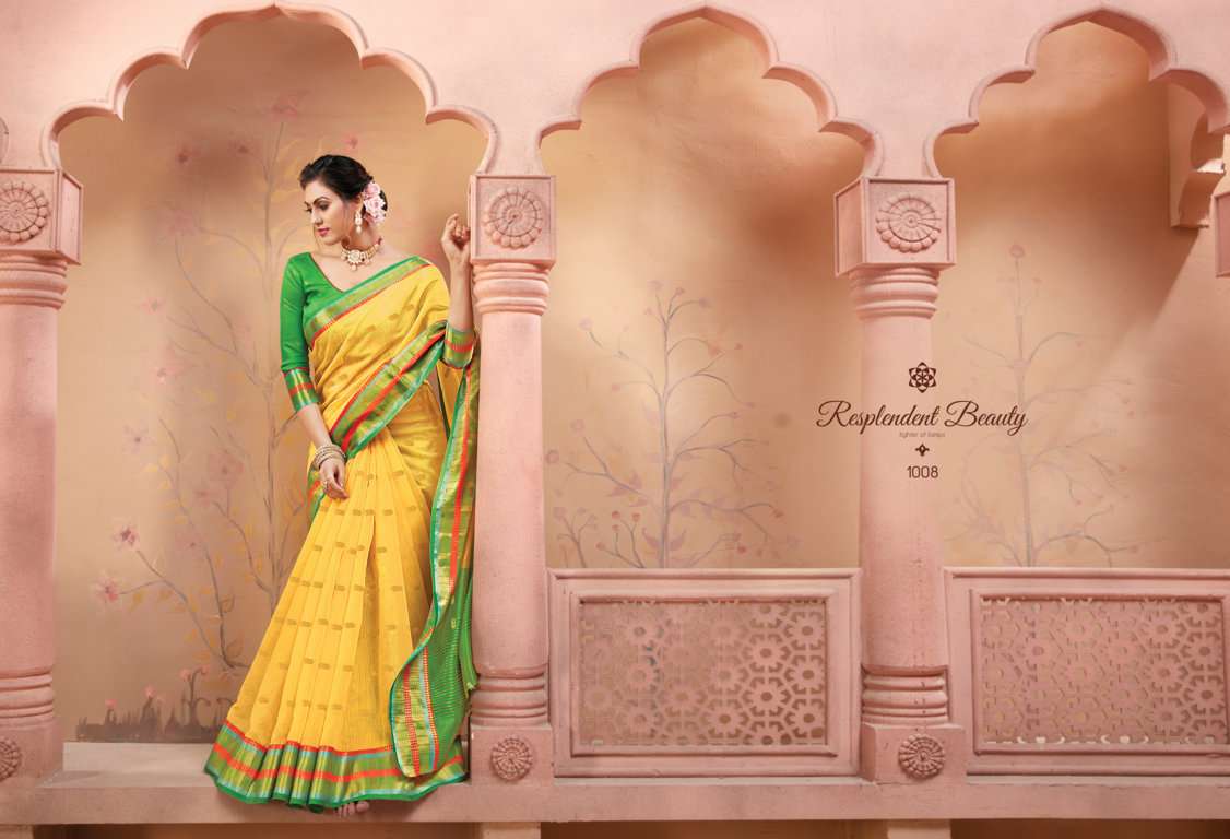 Sangam Prints Ratnalekha Series 1001-1008 Weaving Silk Saree