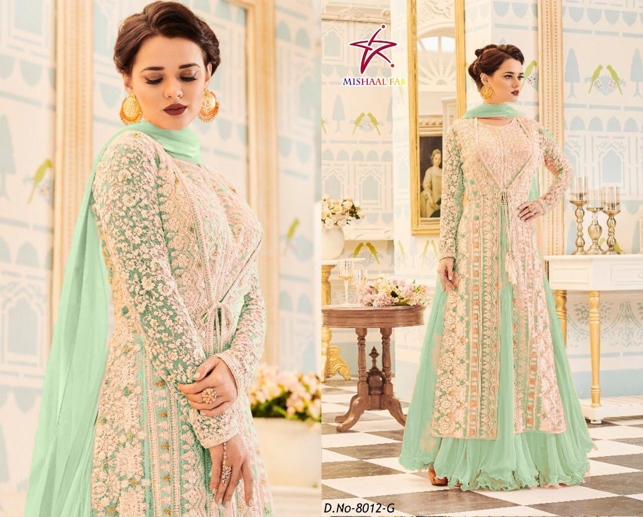 Mishaal Fab 8012 Designer Heavy Georgette Suit