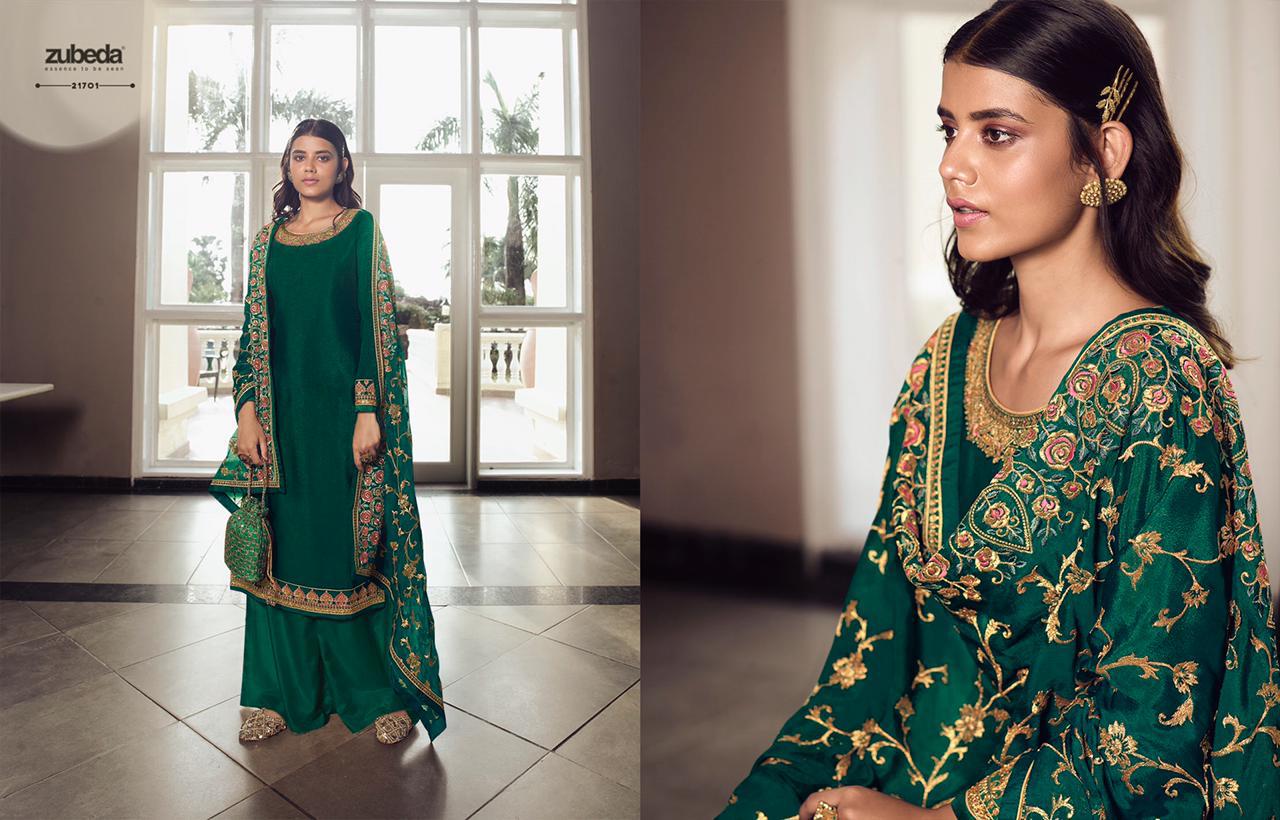 Zubeda Designer Chinon Suit