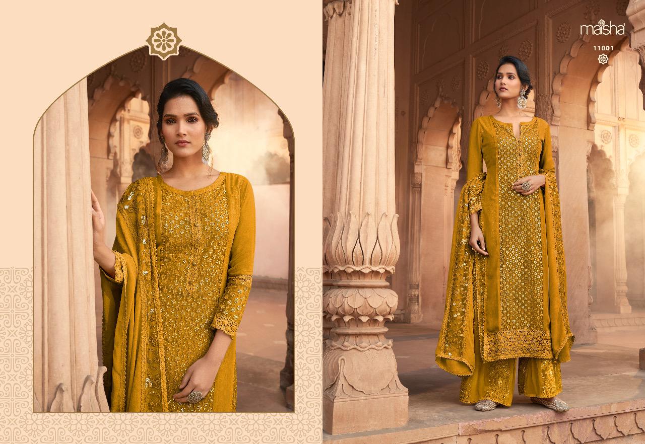 Maisha Ipsit Designer Fine Pure Georgette Suit
