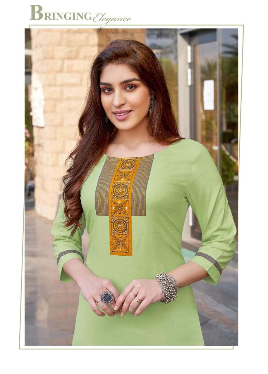 Mittoo Palak Vol-27 Series 1235-1242 Rayon Readymade Long Kurtis