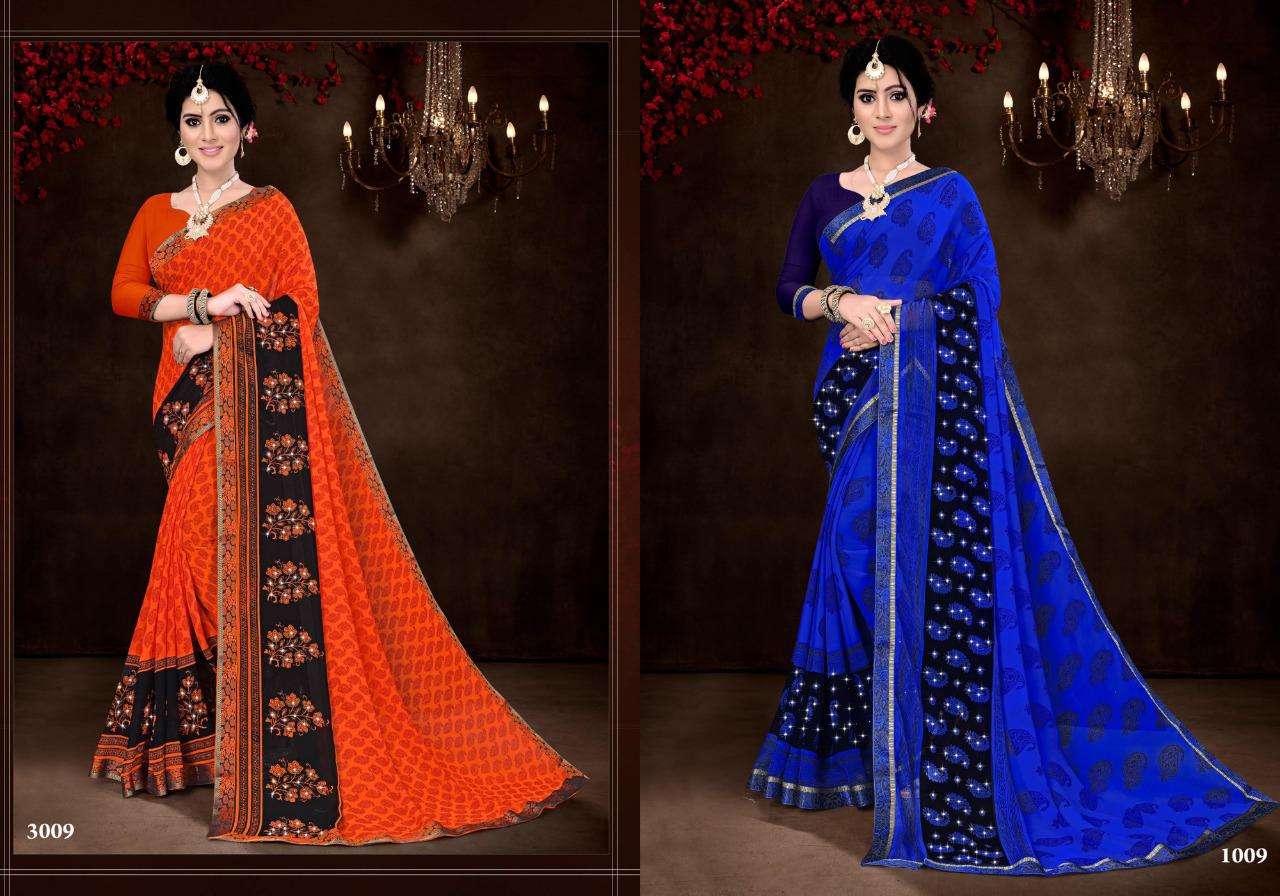 Bargad Present Rekha Georgette Printed Saree Icon Series Saree