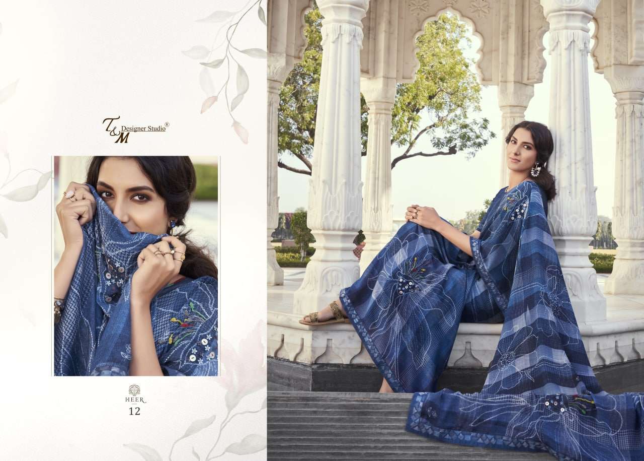 T M Designer Heer Series 09-22 Elegant Ethnic Wear Saree