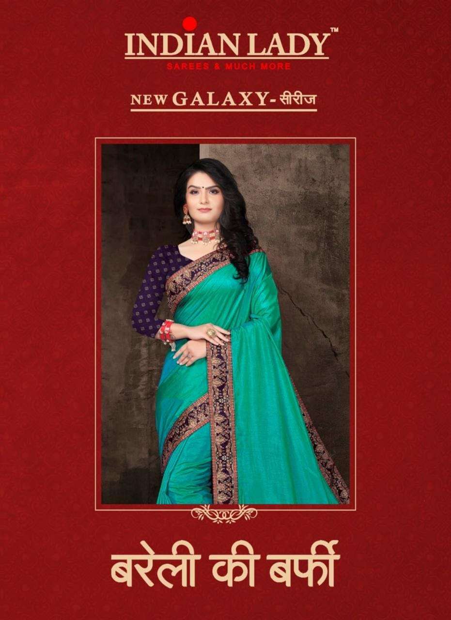 Indian Lady Bareli Ki Barfi Series 9328 Dola Silk Saree