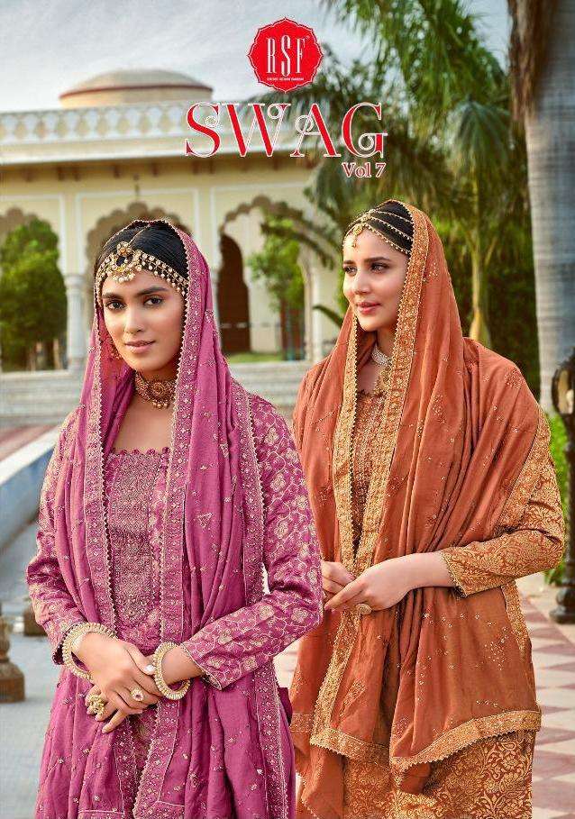 Rsf Swag Vol-7 Series 18901-18906 Silk Jacquard Salwar Kameez