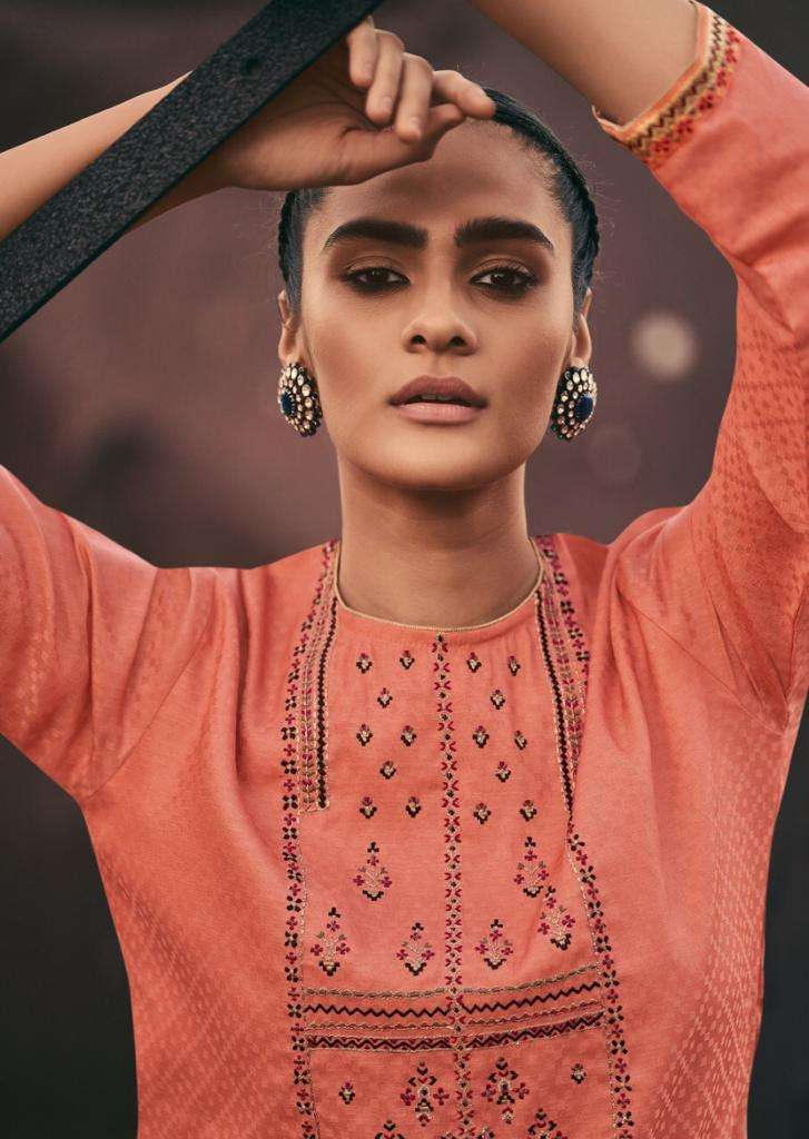 Varsha Fashions Ikat Tussar Woven Rich Look Branded Ladies Suits