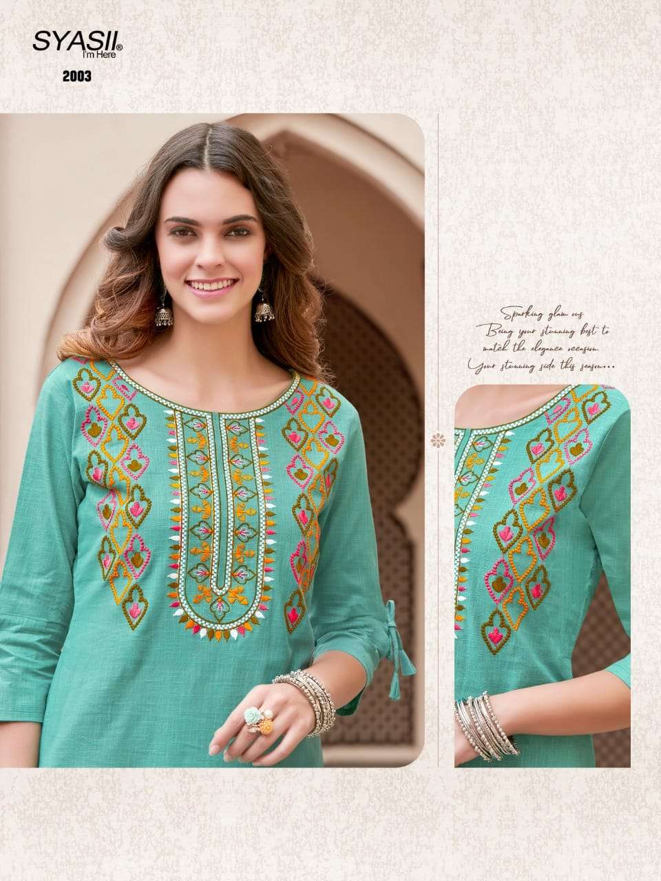 Pure Vol 2 By Syasii Cotton Slub Kurti With Pant Supplier