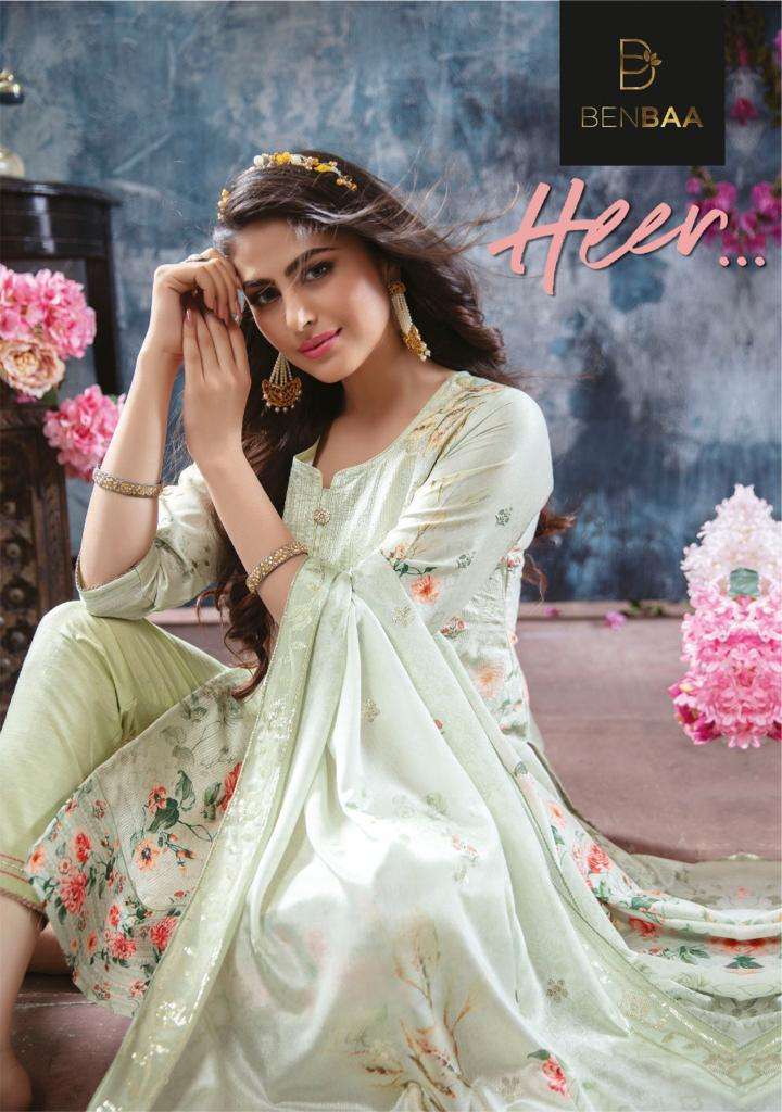 Benbaa Heer Readymade Jam Silk Casual Dresses Supplier
