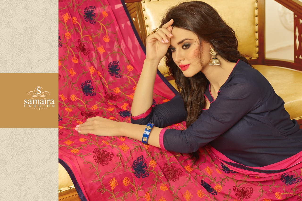 Samaira Monalisa Series 1001-1012 Cambric Cotton Suit