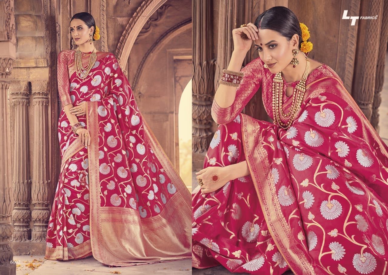 Lt Fabrics Nazakat Designer Heavy Silk Saree